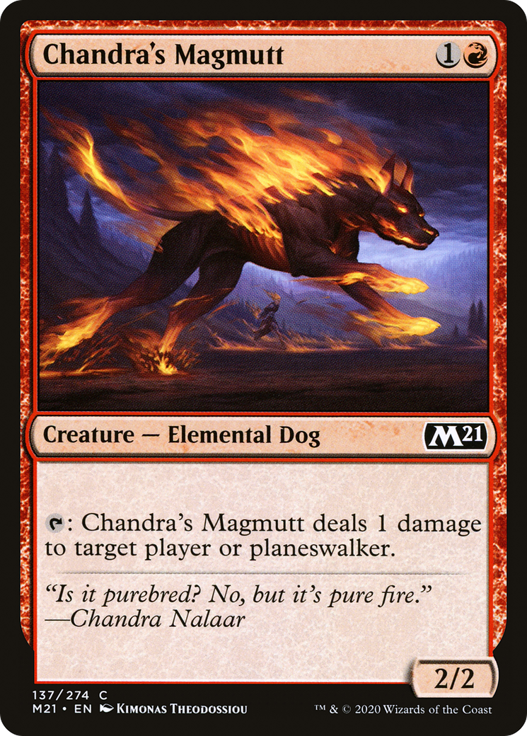 Chandra's Magmutt (137) Foil - Core Set 2021