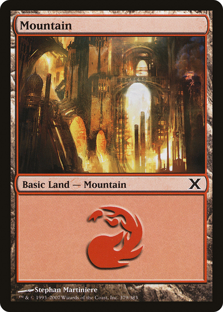 Mountain (379) Foil - Tenth Edition