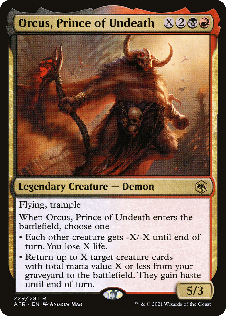 Orcus, Prince of Undeath (229) Foil - Adventures in the Forgotten Realms