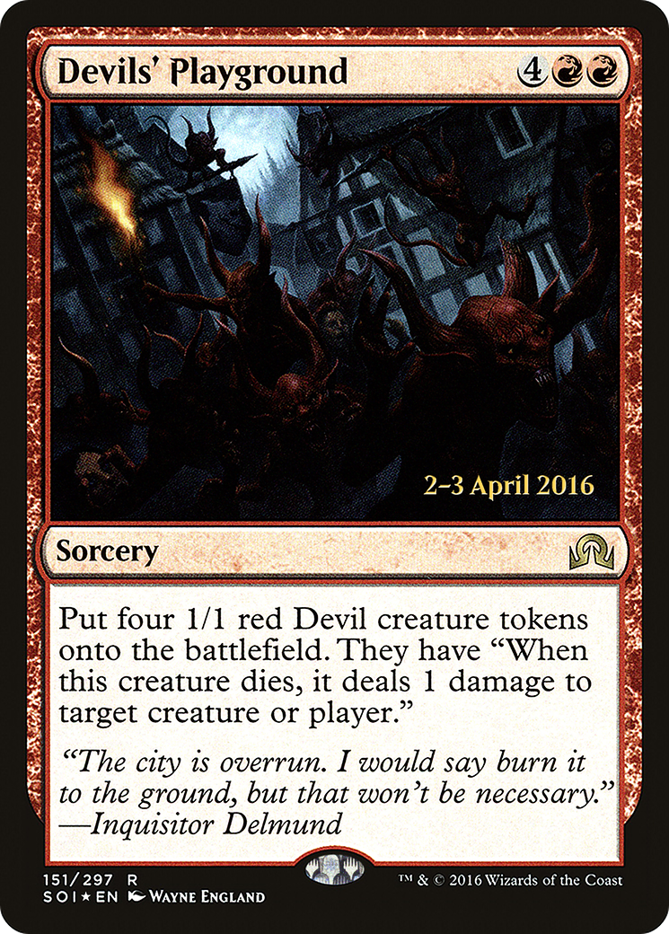 Devils' Playground (151) Foil - Shadows over Innistrad Promos