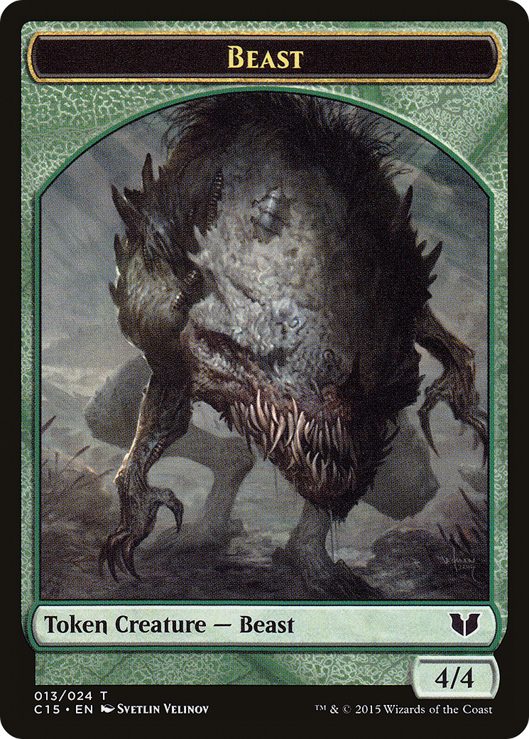Beast (013) - Commander 2015 Tokens