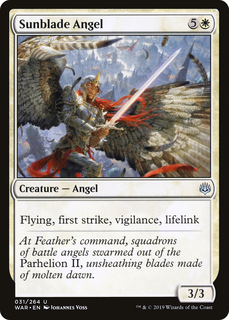Sunblade Angel (031) Foil - War of the Spark