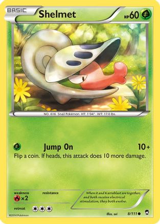 Shelmet (8) Reverse Holofoil - XY Furious Fists