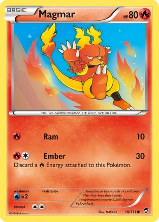 Magmar (10) Reverse Holofoil - XY Furious Fists