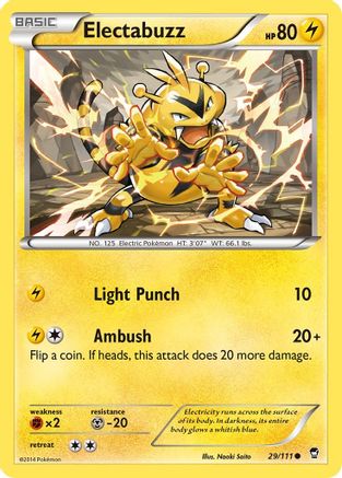 Electabuzz (29) Reverse Holofoil - XY Furious Fists