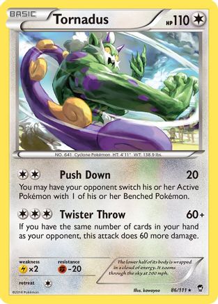 Tornadus (86) Reverse Holofoil - XY Furious Fists