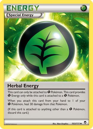 Herbal Energy (103) Reverse Holofoil - XY Furious Fists