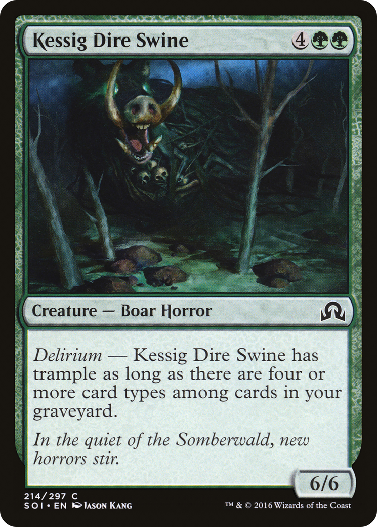 Kessig Dire Swine (214) Foil - Shadows over Innistrad