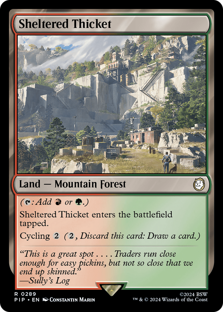Sheltered Thicket (289) Foil - Fallout