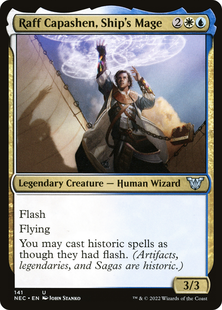 Raff Capashen, Ship's Mage (141) - Neon Dynasty Commander