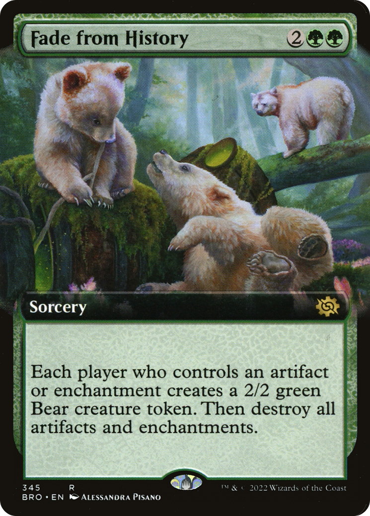 Fade from History (Extended Art) (345) Foil - The Brothers' War