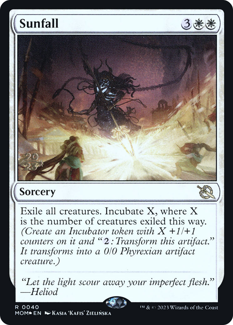 Sunfall (040) Foil - March of the Machine Promos