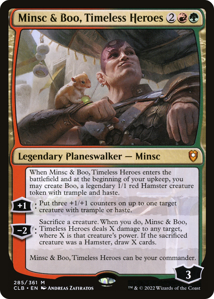 Minsc & Boo, Timeless Heroes (285) Foil - Commander Legends: Battle for Baldur's Gate