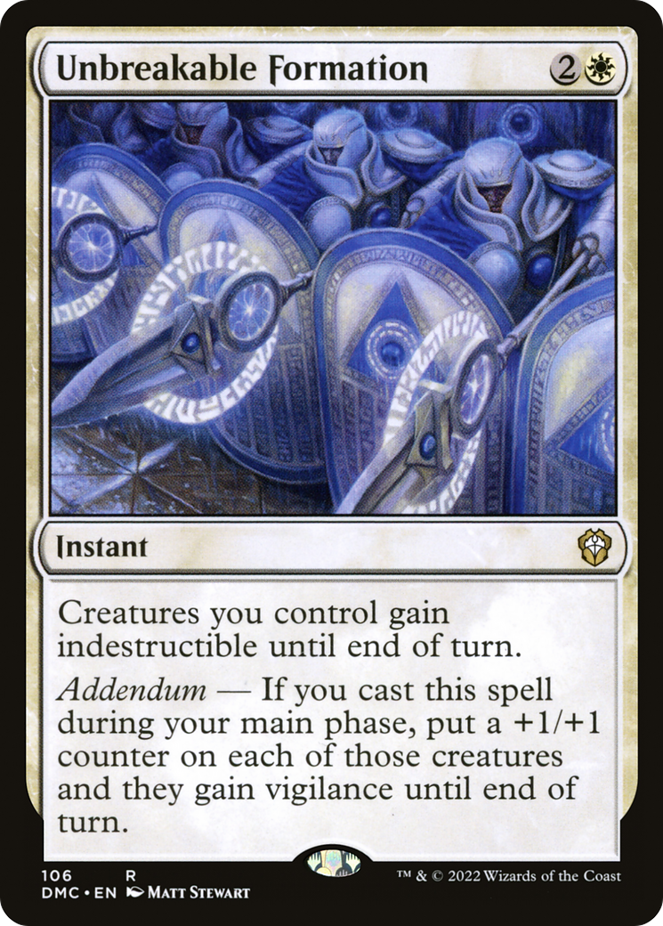 Unbreakable Formation (106) - Dominaria United Commander