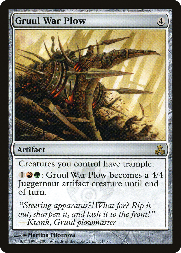 Gruul War Plow (151) Foil - Guildpact