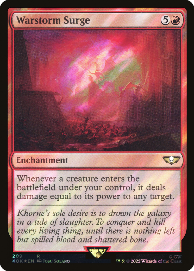 Warstorm Surge (209) Surge Foil - Warhammer 40,000 Commander