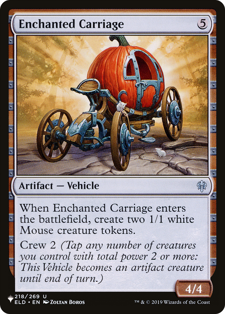 Enchanted Carriage (ELD-218) - The List