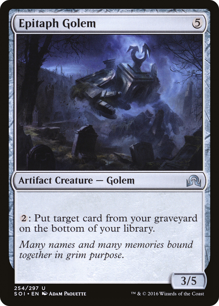 Epitaph Golem (254) Foil - Shadows over Innistrad