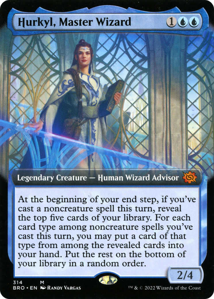 Hurkyl, Master Wizard (Extended Art) (314) Foil - The Brothers' War