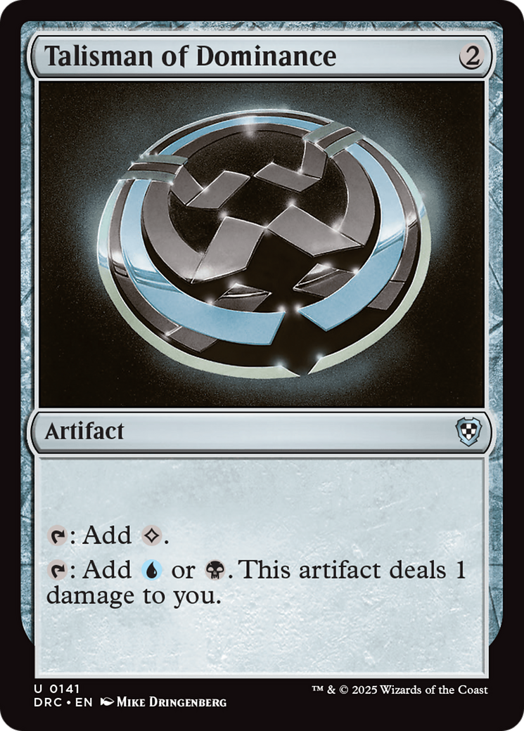 Talisman of Dominance (141) - Commander: Aetherdrift