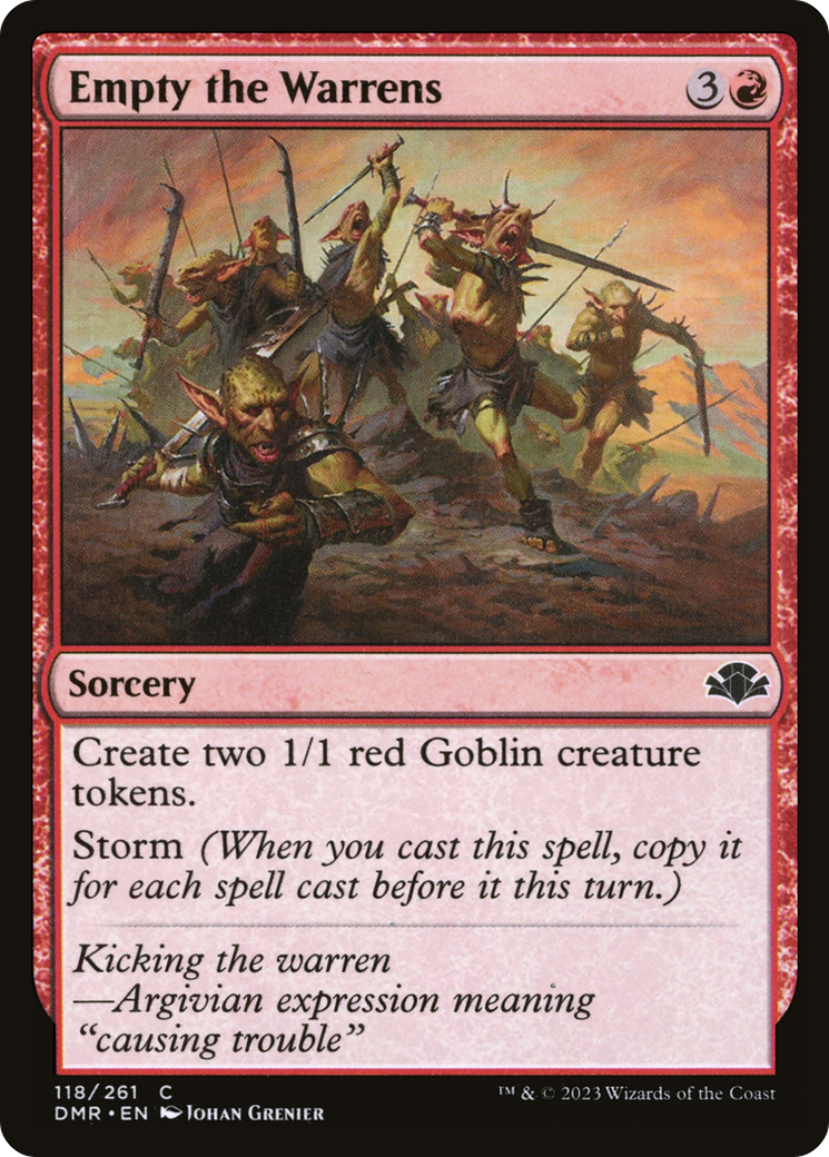 Empty the Warrens (118) Foil - Dominaria Remastered