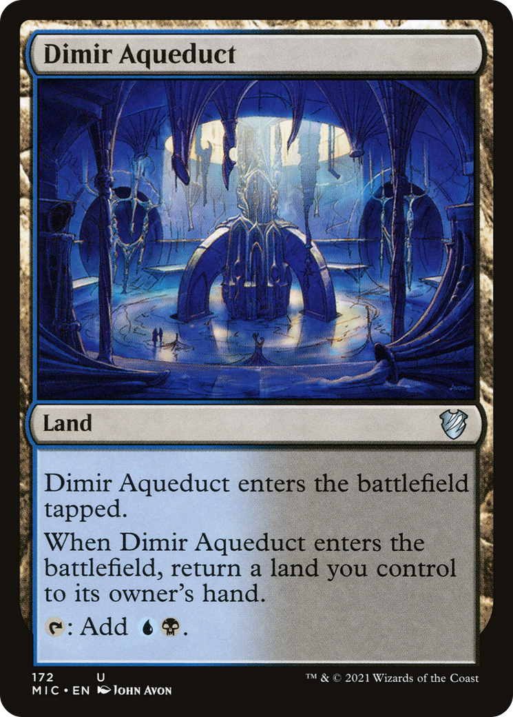 Dimir Aqueduct (172) - Midnight Hunt Commander