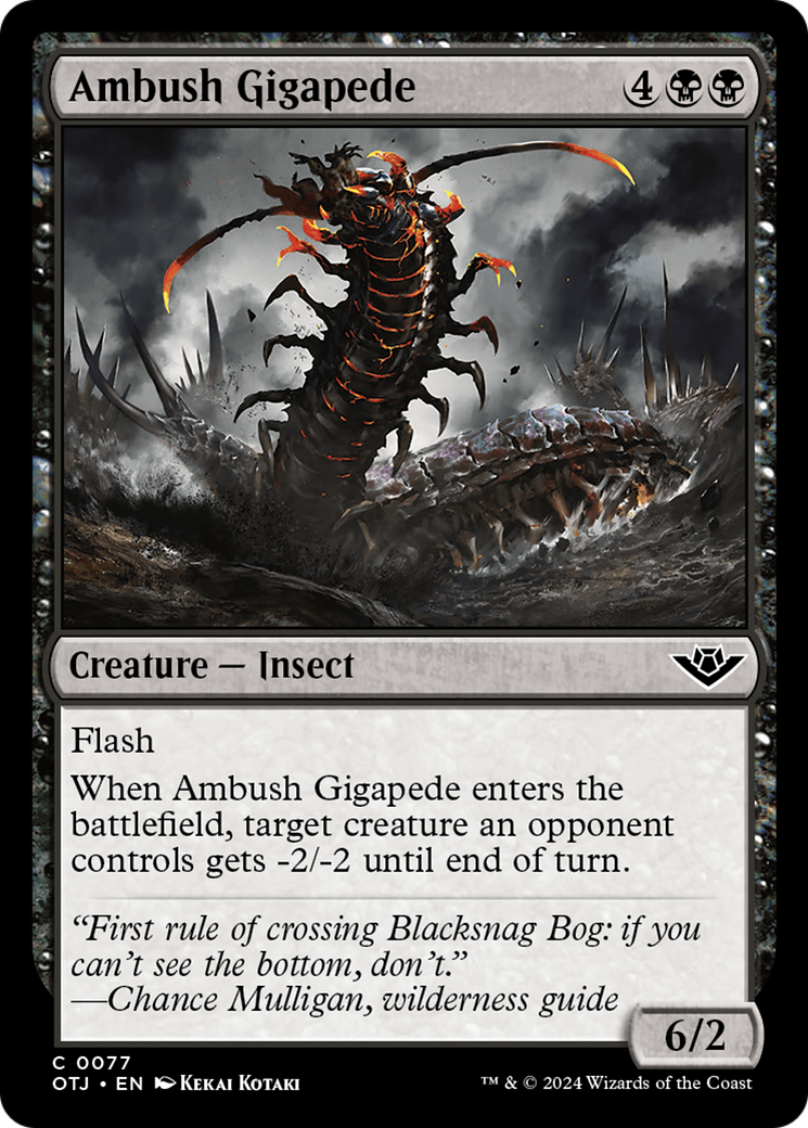 Ambush Gigapede (077) Foil - Outlaws of Thunder Junction