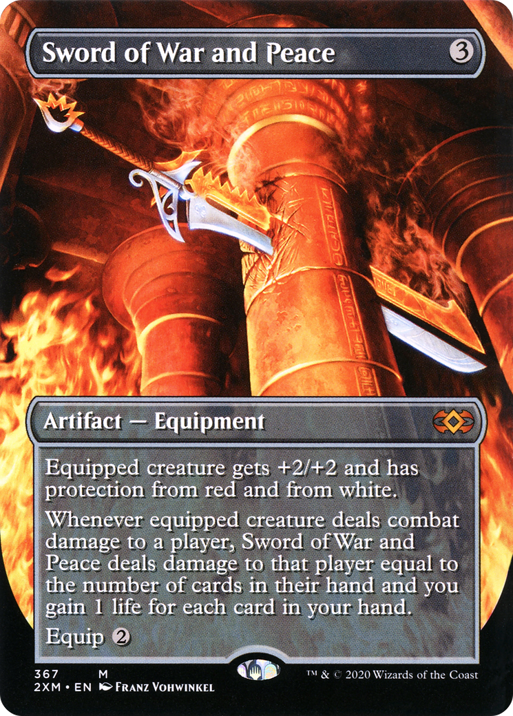 Sword of War and Peace (Borderless) (367) Foil - Double Masters