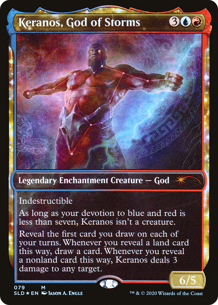 Keranos, God of Storms (Showcase) (079) Foil - Secret Lair Drop