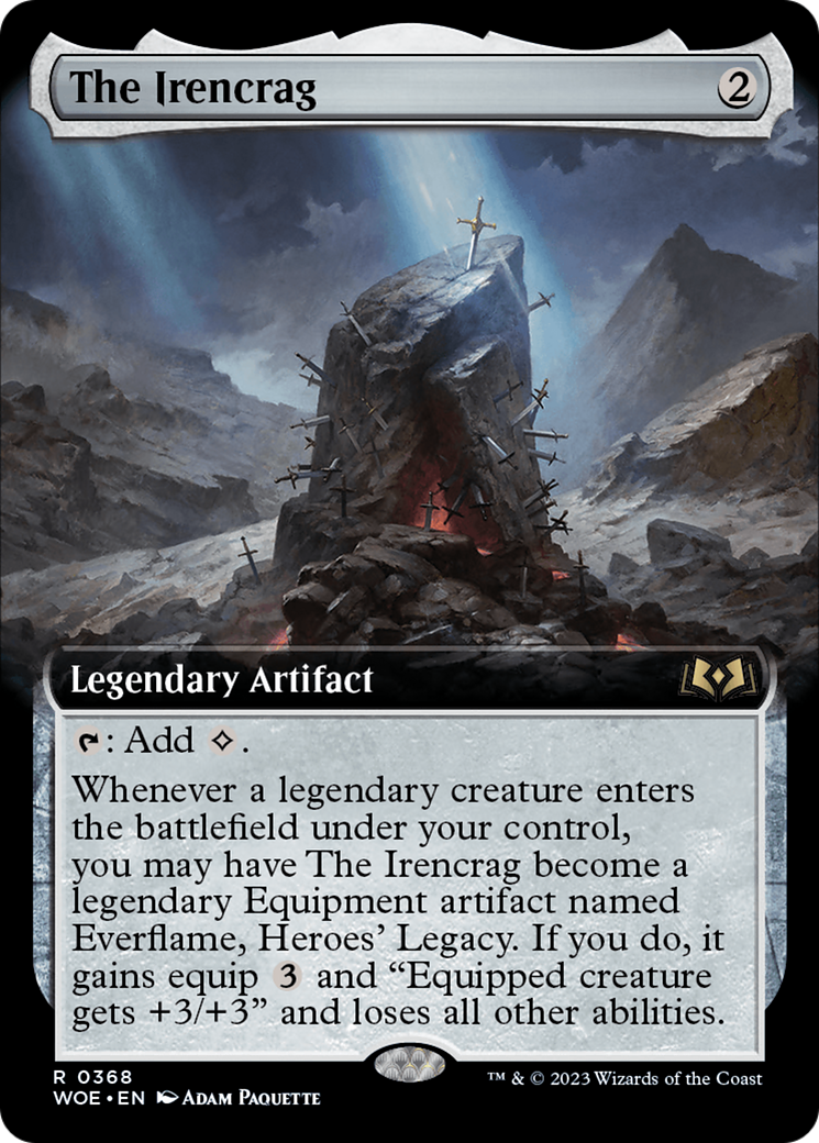 The Irencrag (Extended Art) (368) Foil - Wilds of Eldraine