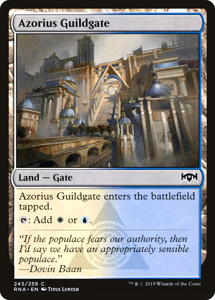 Azorius Guildgate (243) Foil - Ravnica Allegiance