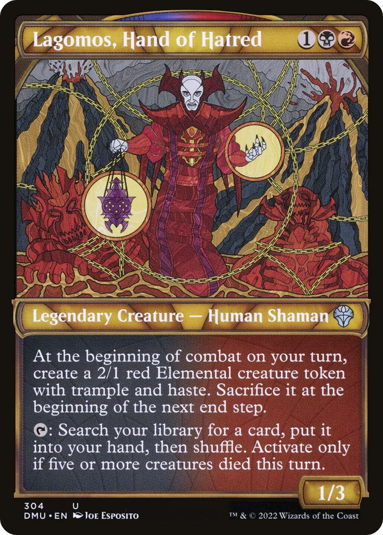 Lagomos, Hand of Hatred (Showcase) (304) Foil - Dominaria United