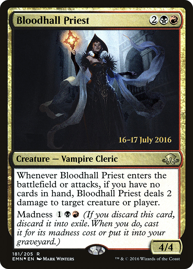Bloodhall Priest (181s) Foil - Eldritch Moon Promos
