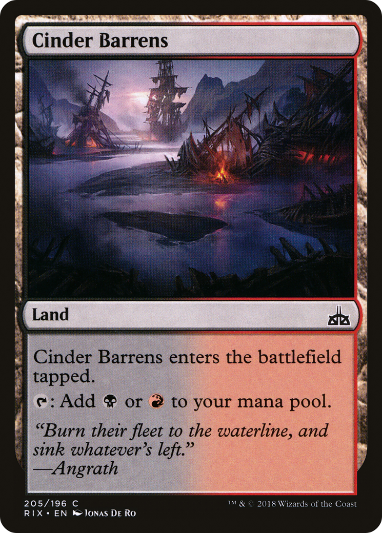 Cinder Barrens (205) - Rivals of Ixalan