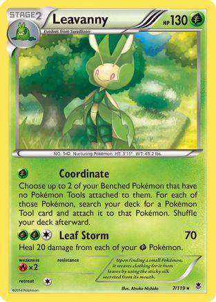 Leavanny (7) Reverse Holofoil - XY Phantom Forces