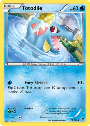 Totodile (15) Reverse Holofoil - XY Phantom Forces