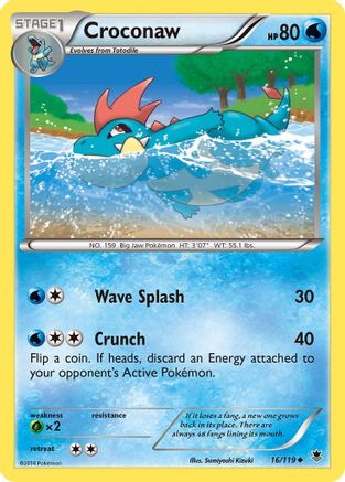 Croconaw (16) Reverse Holofoil - XY Phantom Forces