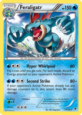 Feraligatr (17) Reverse Holofoil - XY Phantom Forces