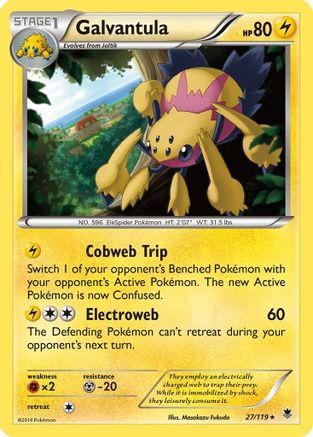 Galvantula (27) Reverse Holofoil - XY Phantom Forces