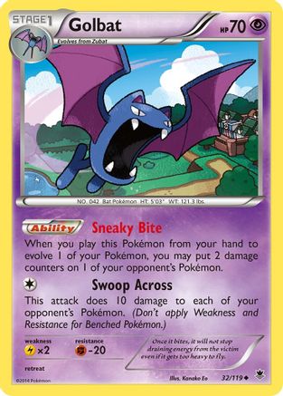 Golbat (32) Reverse Holofoil - XY Phantom Forces