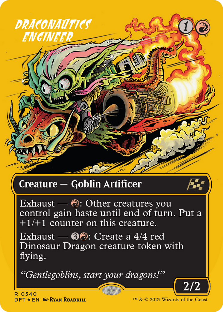 Draconautics Engineer (Borderless) (First-Place Foil) Foil (540) - Aetherdrift