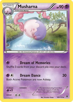 Musharna (40) Reverse Holofoil - XY Phantom Forces