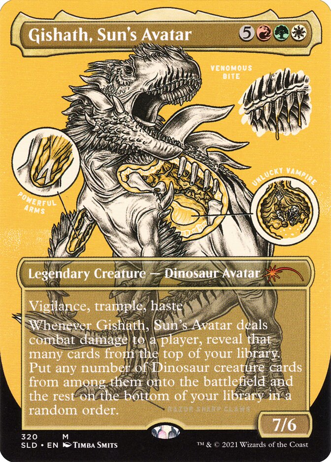 Gishath, Sun's Avatar (Foil Etched) (320) Foil - Secret Lair Drop Series