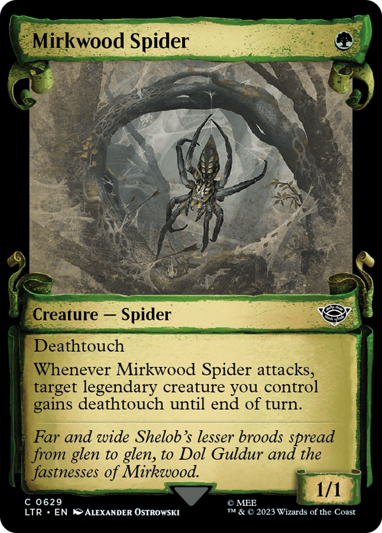 Mirkwood Spider (Showcase) (629) Foil - The Lord of the Rings: Tales of Middle-earth