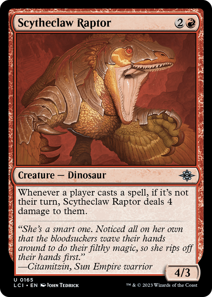 Scytheclaw Raptor (165) - The Lost Caverns of Ixalan