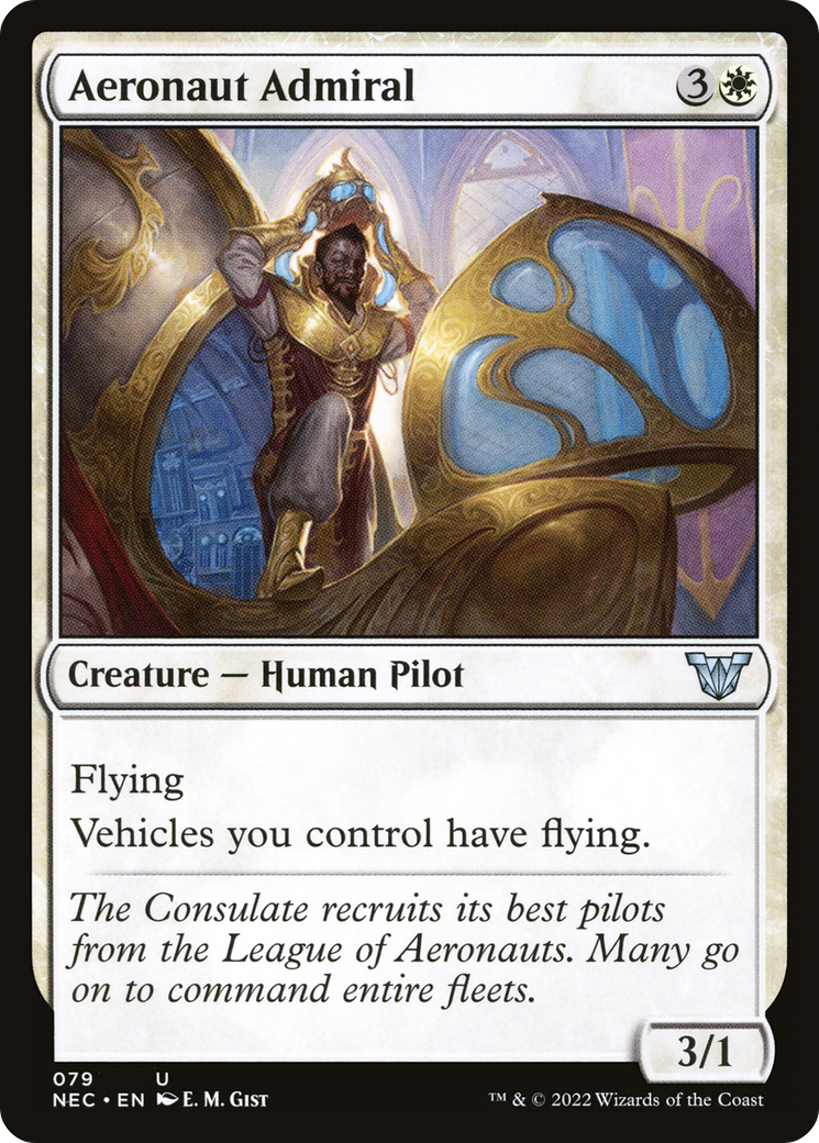 Aeronaut Admiral (079) - Neon Dynasty Commander