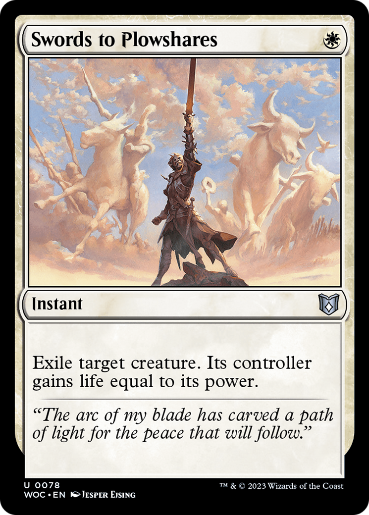 Swords to Plowshares (078) - Wilds of Eldraine Commander