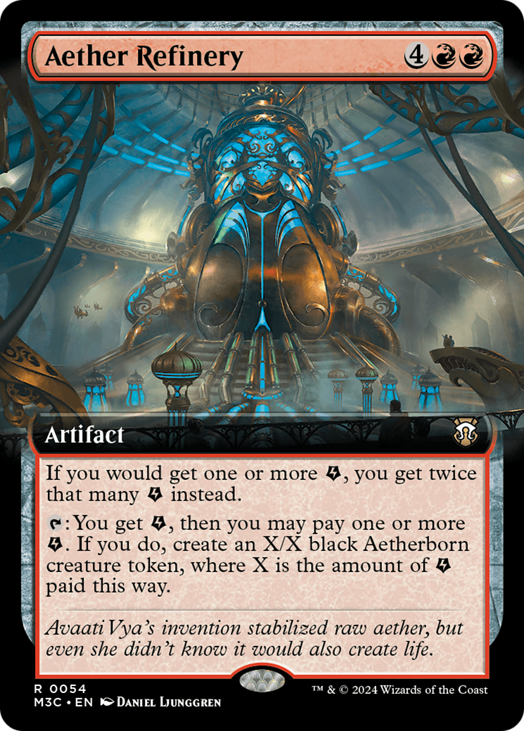 Aether Refinery (Extended Art) (054) - Modern Horizons 3 Commander