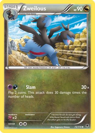Zweilous (73) Reverse Holofoil - XY Phantom Forces