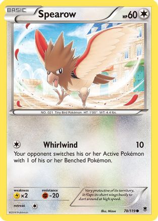 Spearow (78) Reverse Holofoil - XY Phantom Forces